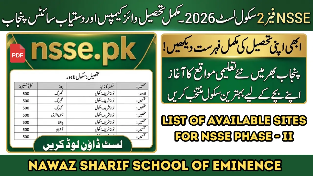 NSSE Phase 2 School List