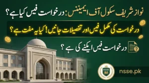 What is the Application Fee for Nawaz Sharif School of Eminence?
