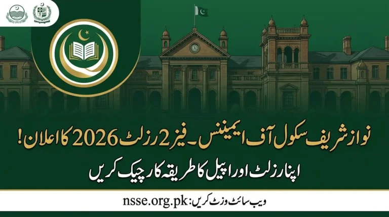 Nawaz Sharif School of Eminence Phase 2 Result 2026 – Check Result & Appeal Process